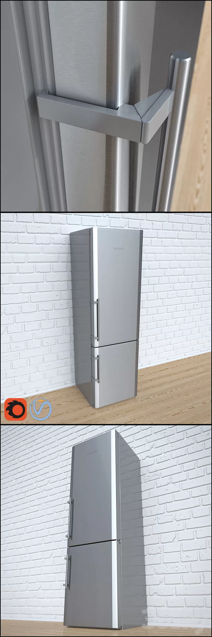 Fridge Liebherr CUesf 4023 3D Model