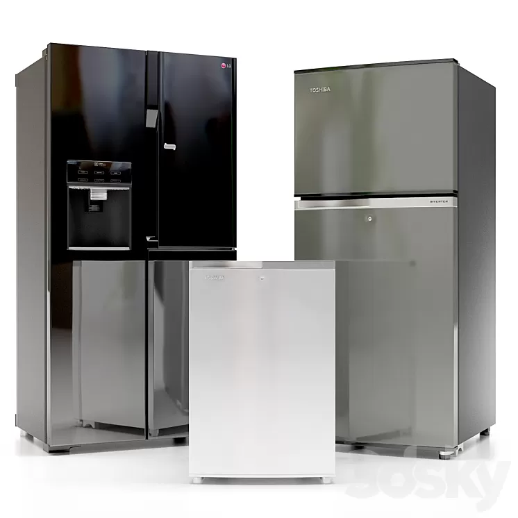 FRIDGE / REFRIGERATOR 3D Model