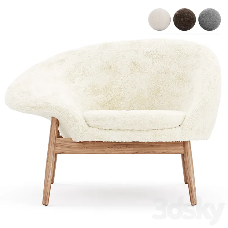 Fried Egg Armchair by Warm Nordic 3D Model Free