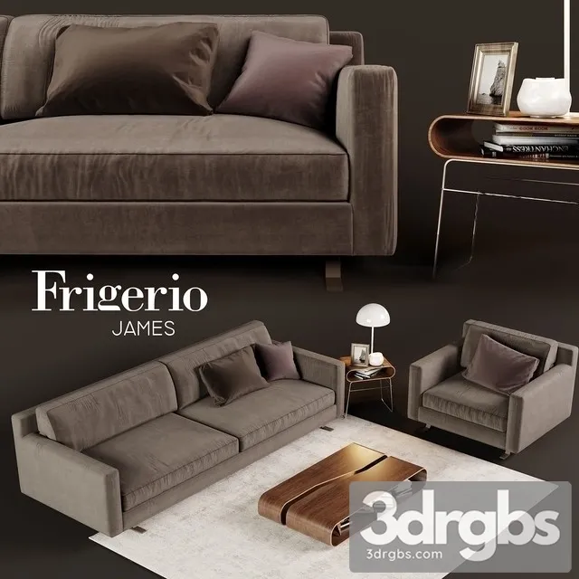 Frigerio James Sofa 3D Model Free