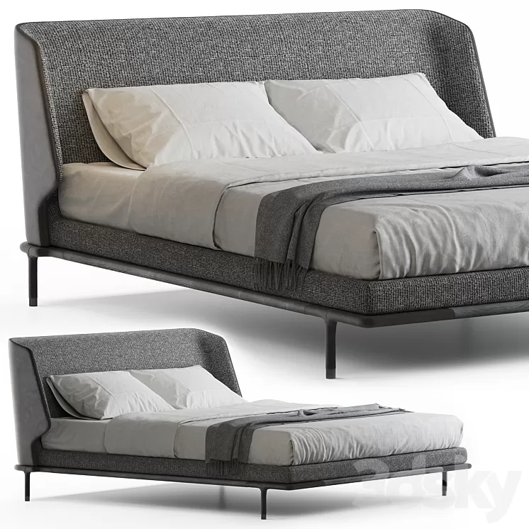 Frigerio Salotti Alfred Bed 3D Model Free