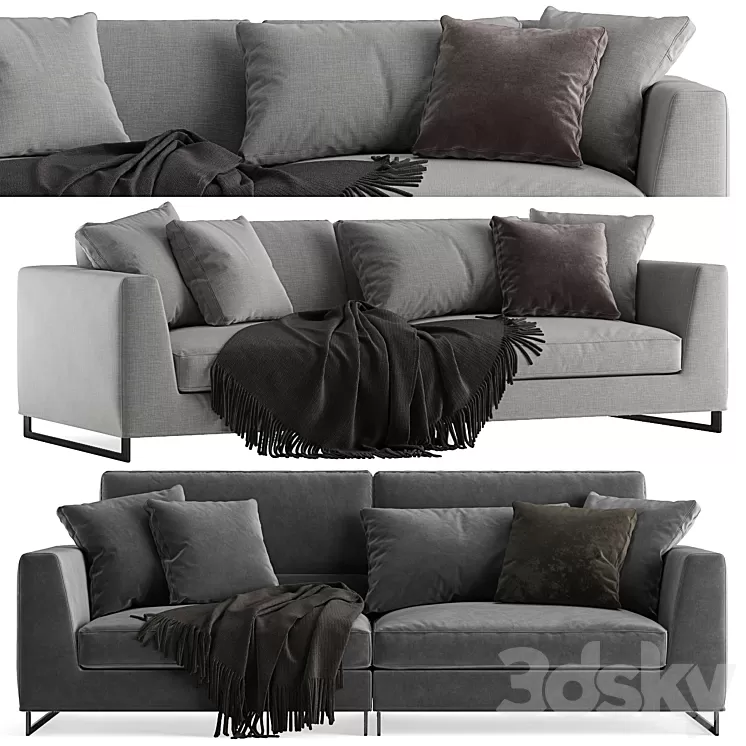 Frigerio Salotti Davis Free sofa 3D Model