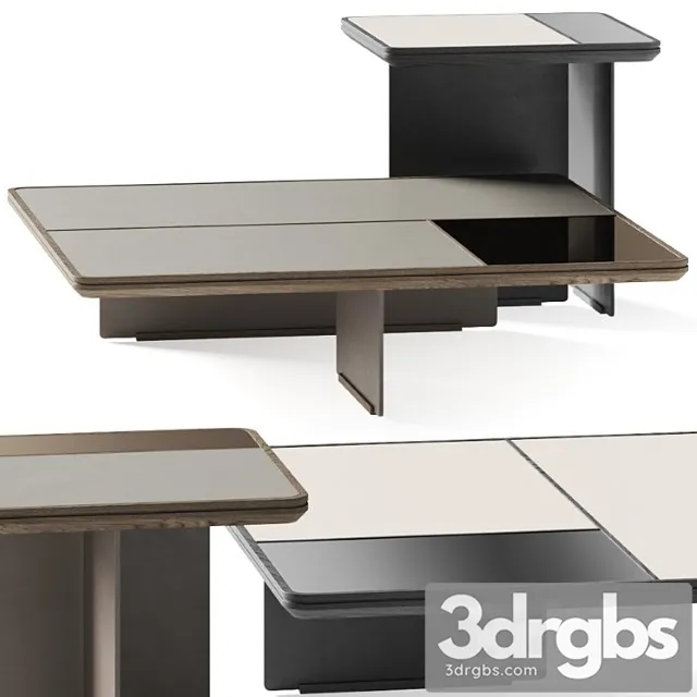 Frigerio Salotti Mies Coffee Tables 3D Model Free
