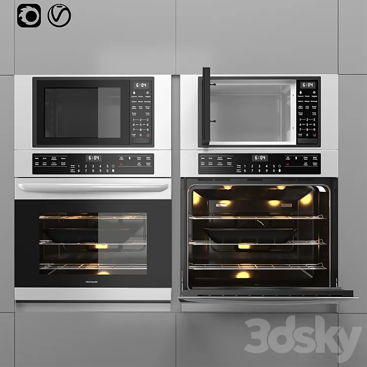 Frigidaire Aappliance Microwave And Oven 3D Model