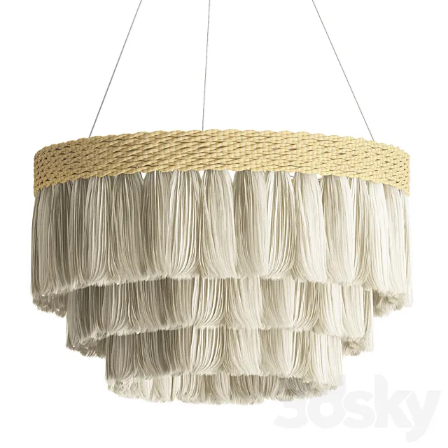 Fringe Pendant Lamp 3D Model