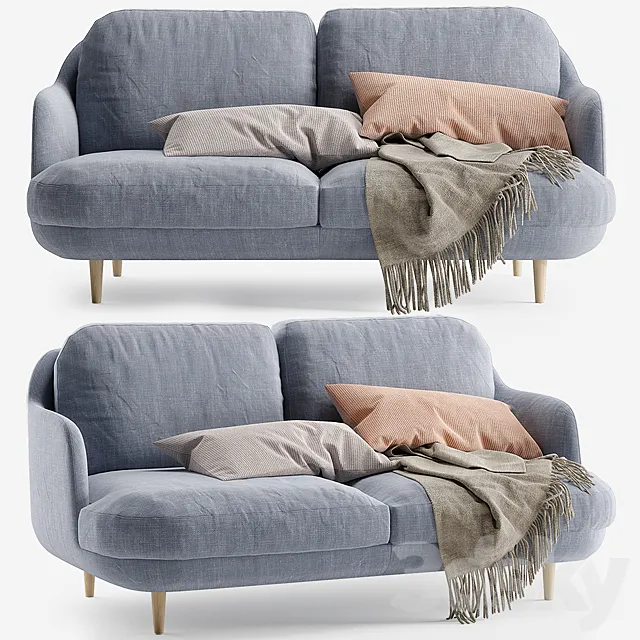 Fritz Hansen Lune sofa 2 seater 3D Model