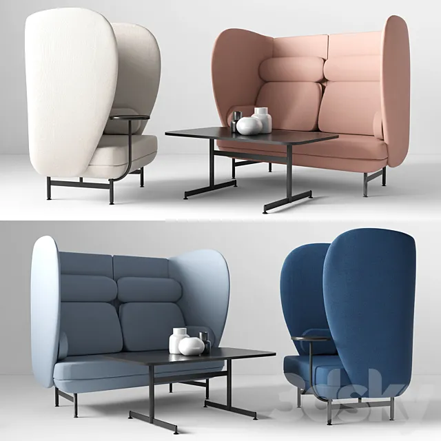 Fritz hansen plenum sofas 3D Model