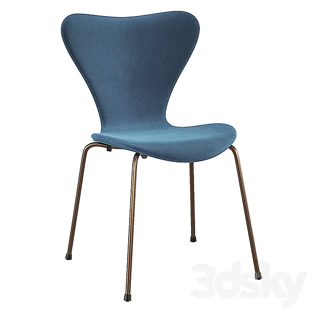 Fritz Hansen Series 7 Chair Arne Jacobsen 3D Model