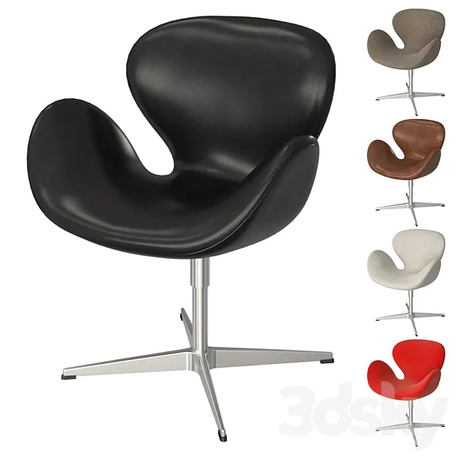 Fritz Hansen Swan 3D Model