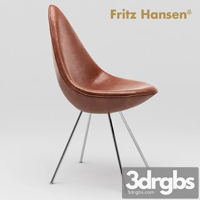 Fritz Hansen The Drop Chair 3D Model Free