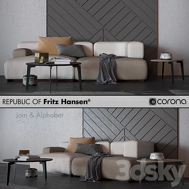 Fritz Hansen_3555_Join_Alphabet 3DModel