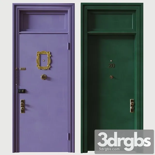 Front door - friends 3D Model Free