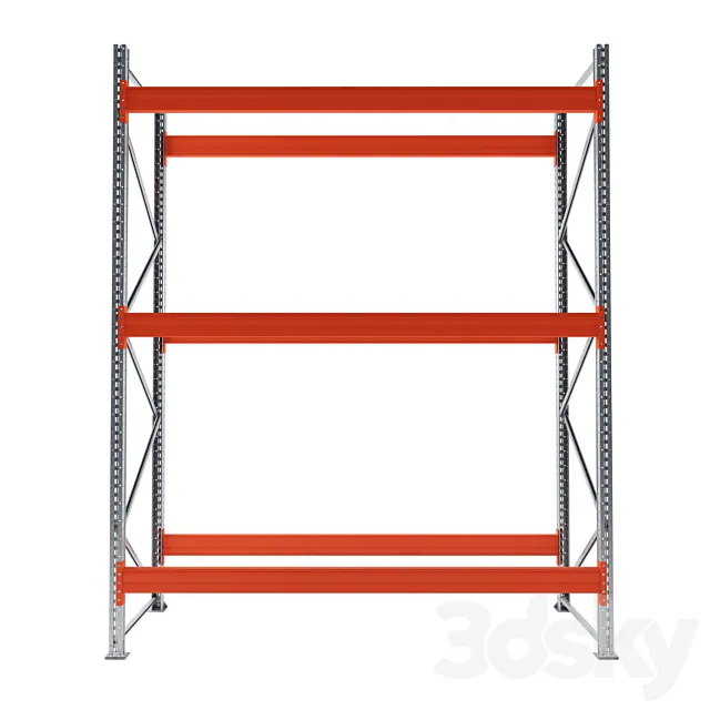 Front (pallet) rack 3D Model