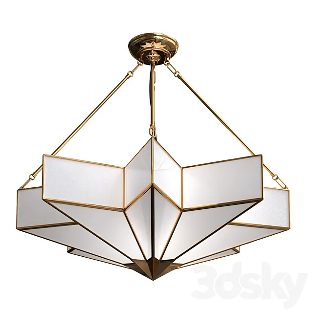 Frosted Glass Star Chandelier Free Download