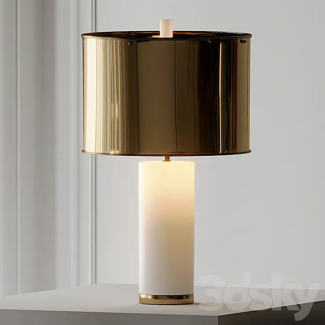 Frosted marble table lamp Free Download