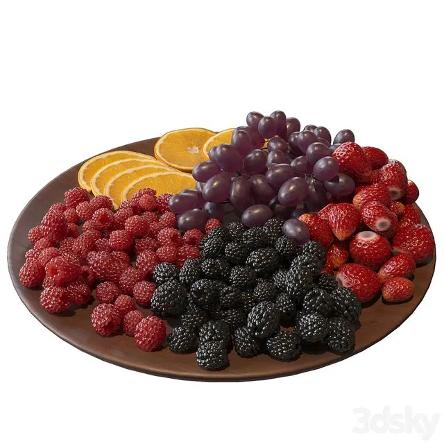 Fruit plate 3D Model