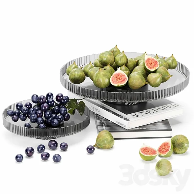 fruit set fige grape Free Download