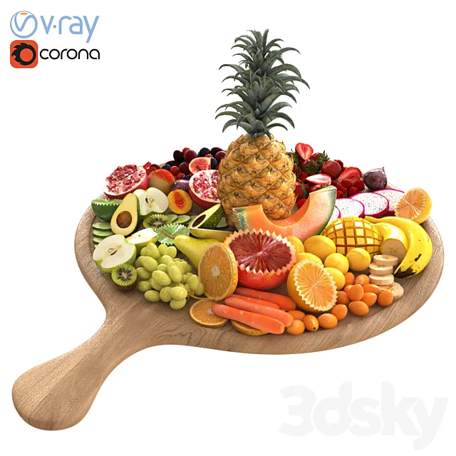 Fruit tray 3D Model