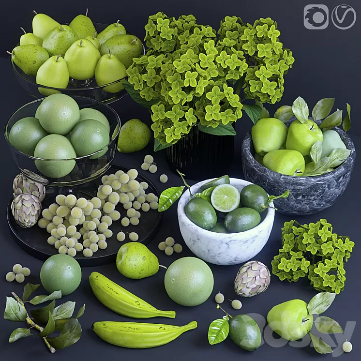Fruits. Green 3D Model