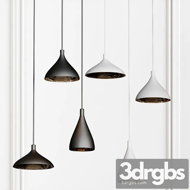 Fucsia 3-light cluster pendant Free Download