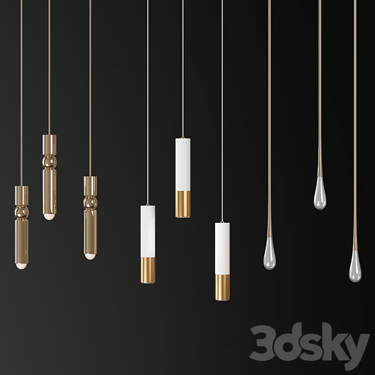 Fulcrum Light Gold – Lee Broom 3D Model