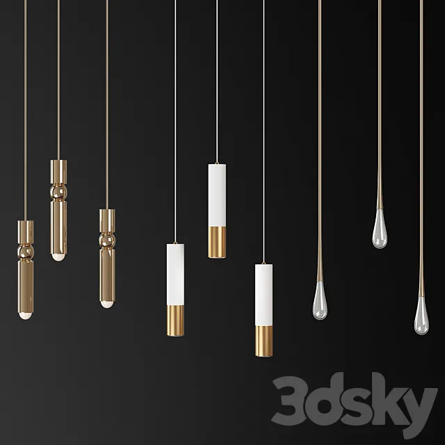 Fulcrum Light Gold - Lee Broom 3DModel