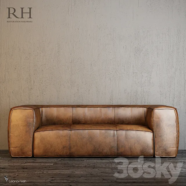 FULHAM LEATHER SOFAS 3D Model