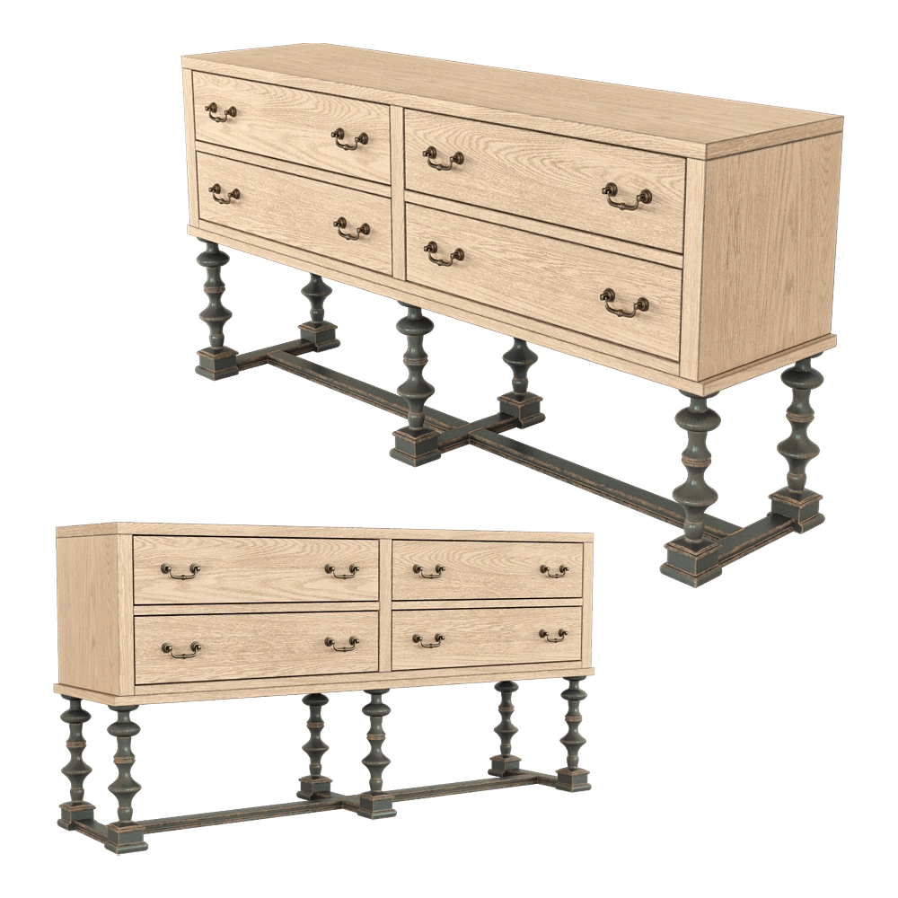 Full House - Chest of drawers 1DRLH096 3D Model