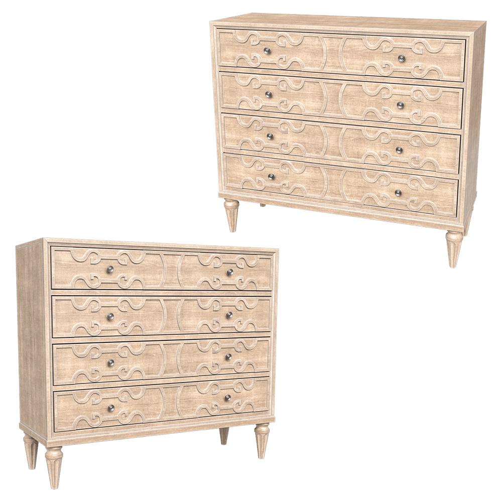 Full House - Chest of drawers 1DRLH097 3D Model