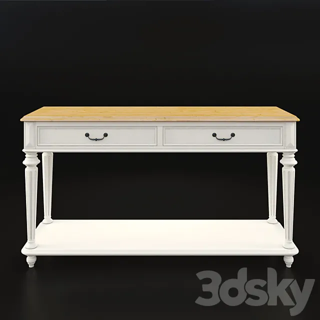 FULL HOUSE. Console 1CNBG019_White 3D Model