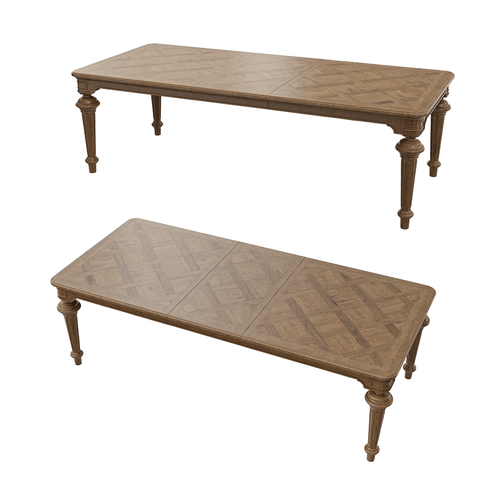 Full House - Extendable dining table 3D Model