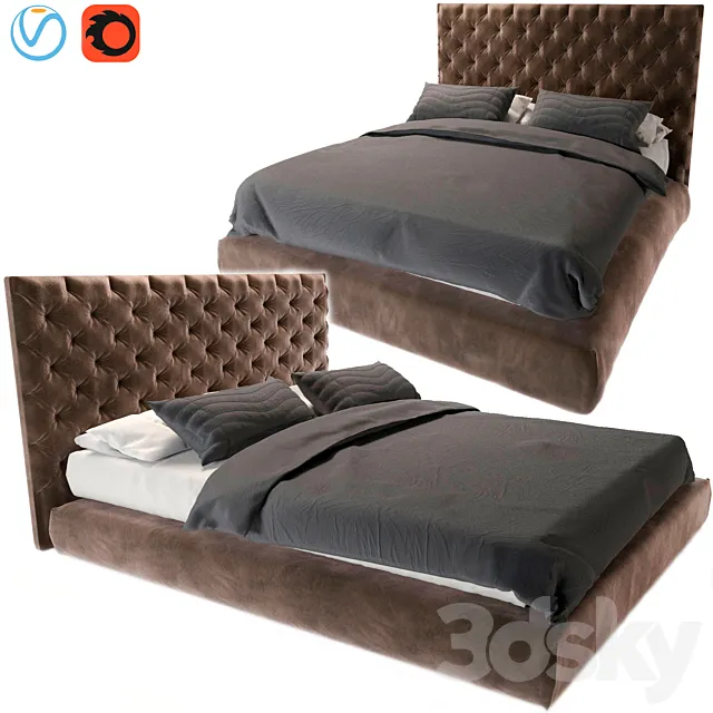 Full moon bed 3DModel