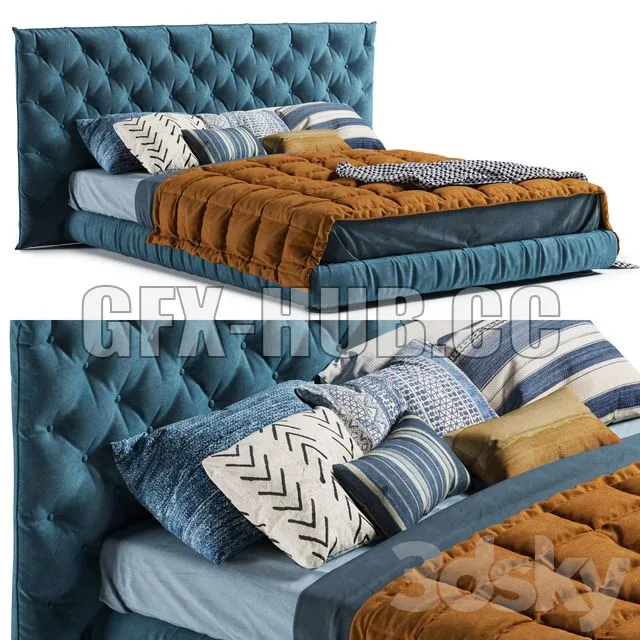 Full Moon Bed by Bonaldo Giuseppe Vigano 2019 3D Model