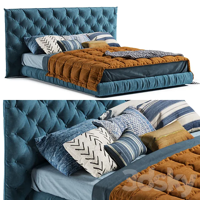 Full Moon Bed by Bonaldo. Giuseppe Viganò 2019 3DModel