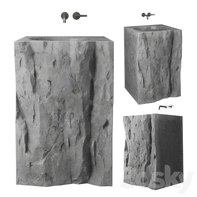 Full stone sink 3DModel