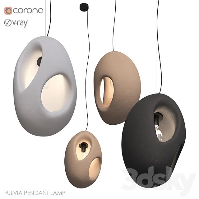 Fulvia Pendant Lamp - Drcg Model No 38 3D Model