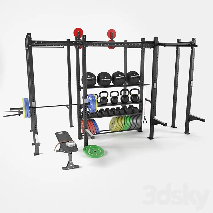 Functional frame for fitness 3D Model