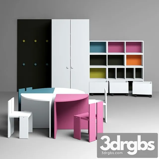 Funiture Children 4 3D Model Free
