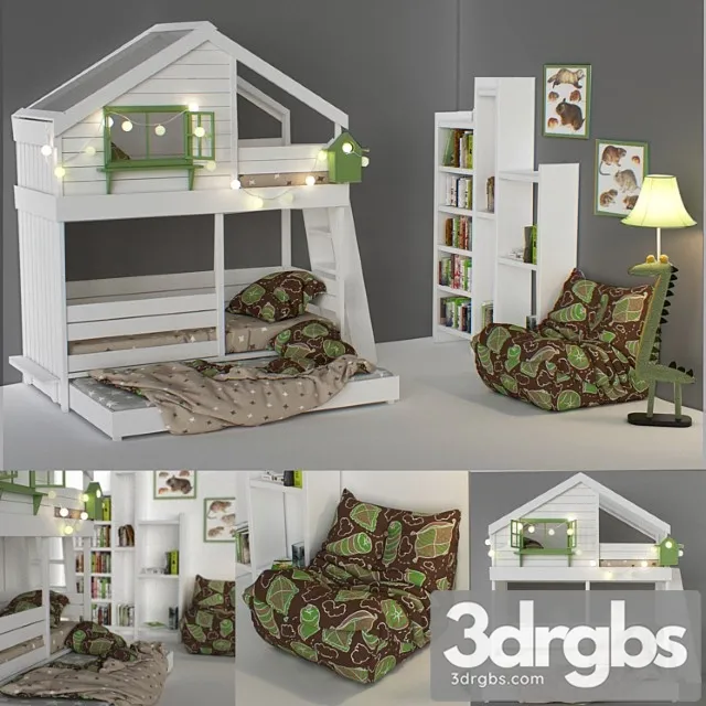 Funiture Children 8 3D Model Free