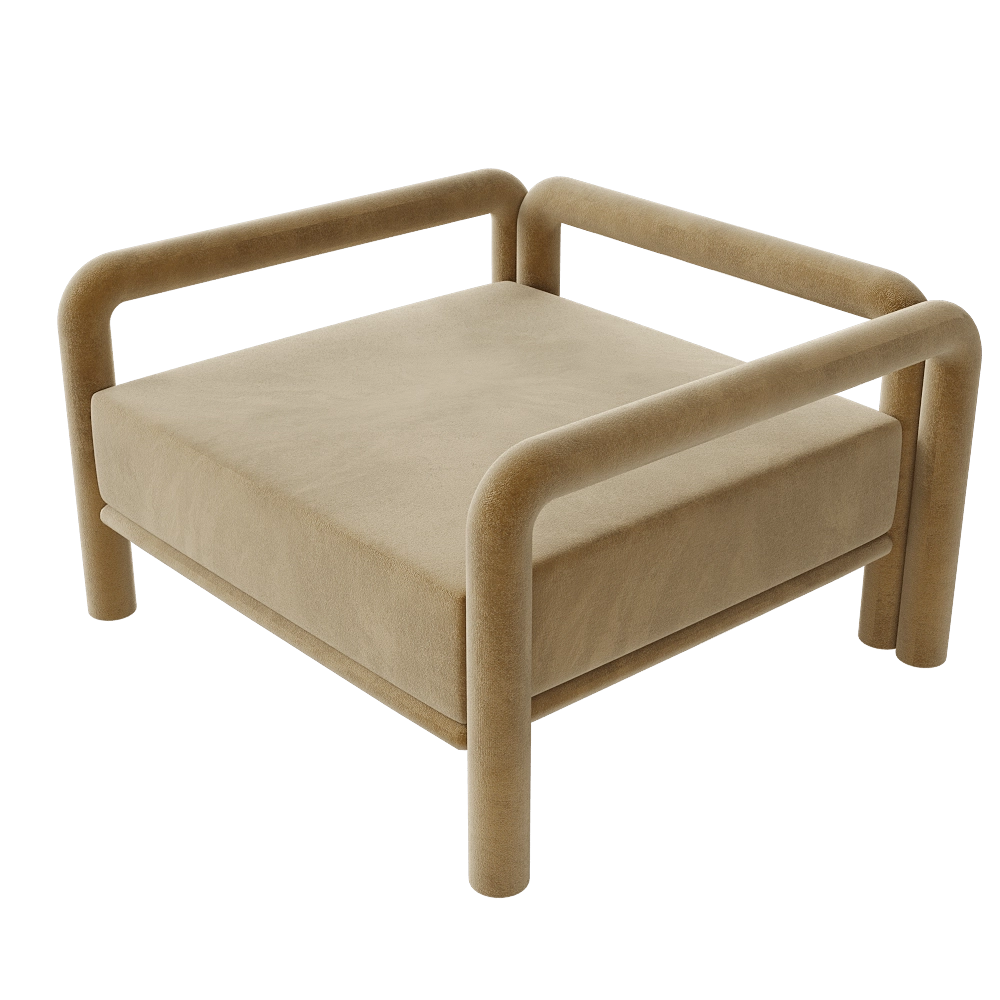 FURN OBJECT  - Chair Prowling Lounge Olive 3D Model