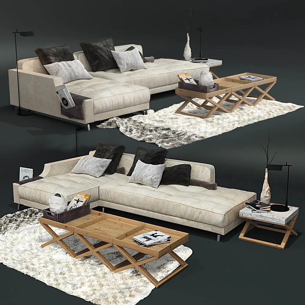 furniture - 310 Sofa Vibieffe Identify 3D Model
