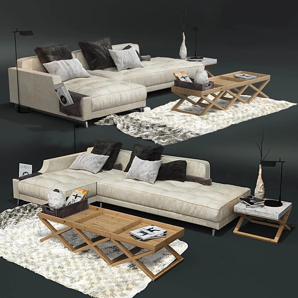 furniture - 310 Sofa Vibieffe Identify 3D Model