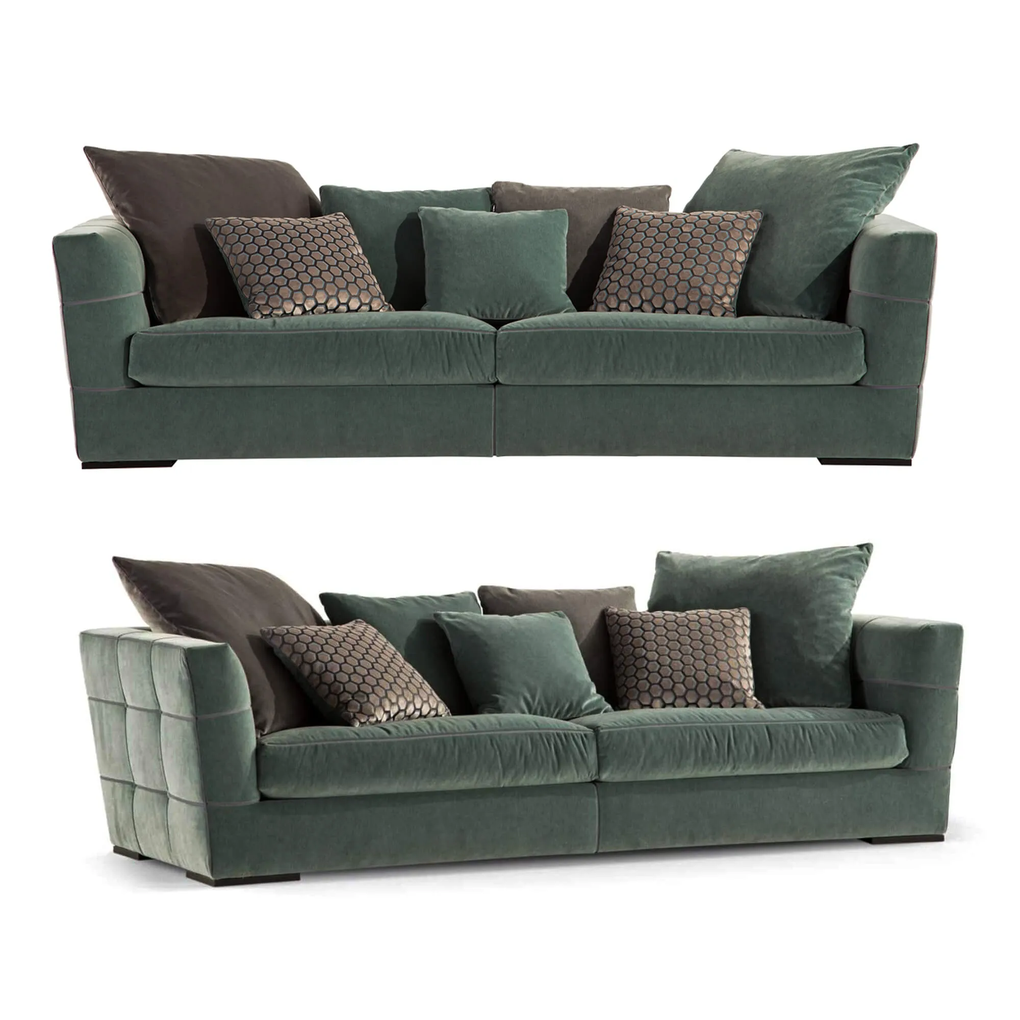 furniture - 4-Seat Sofa 3D Model