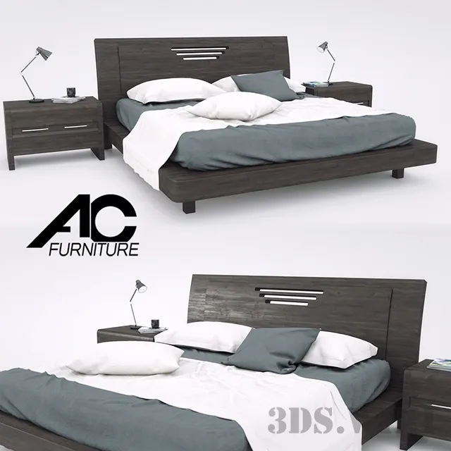 furniture - ACF Pulsar 1 bed 3D Model