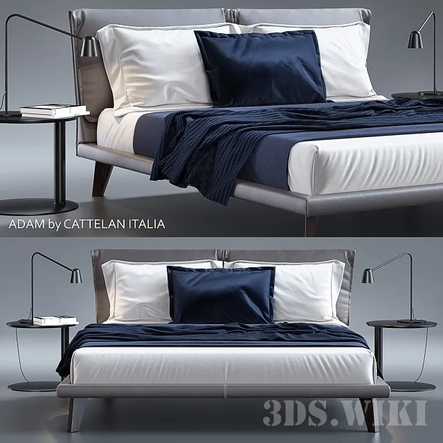furniture - Adam bed by Cattelan Italia 3D Model