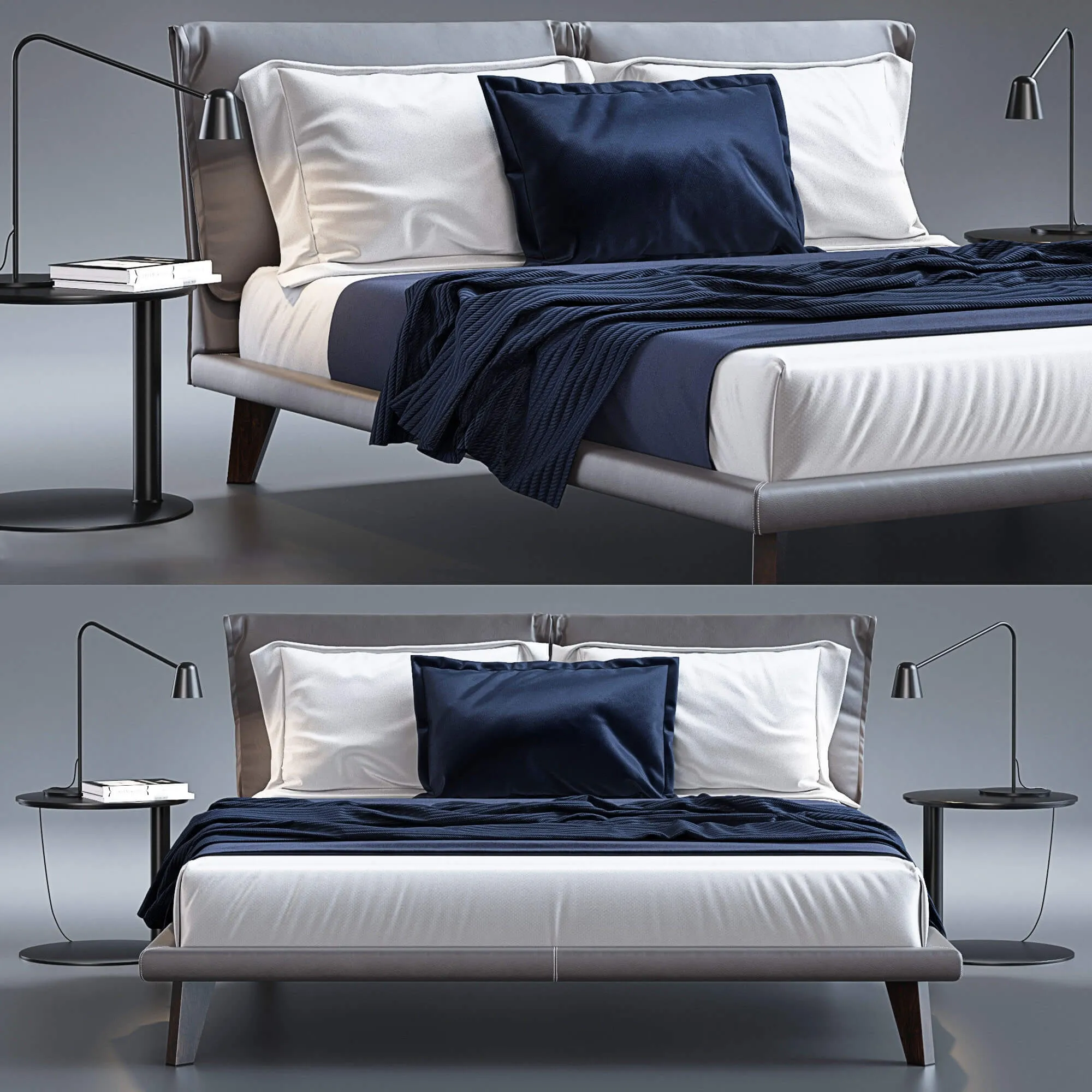 furniture - Adam by Cattelan Italia bed 3D Model