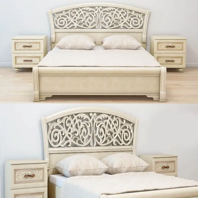furniture - Alexandria bed 3D Model