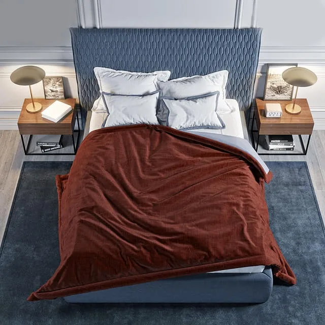 furniture - Alf Dafre Allen bed 3D Model