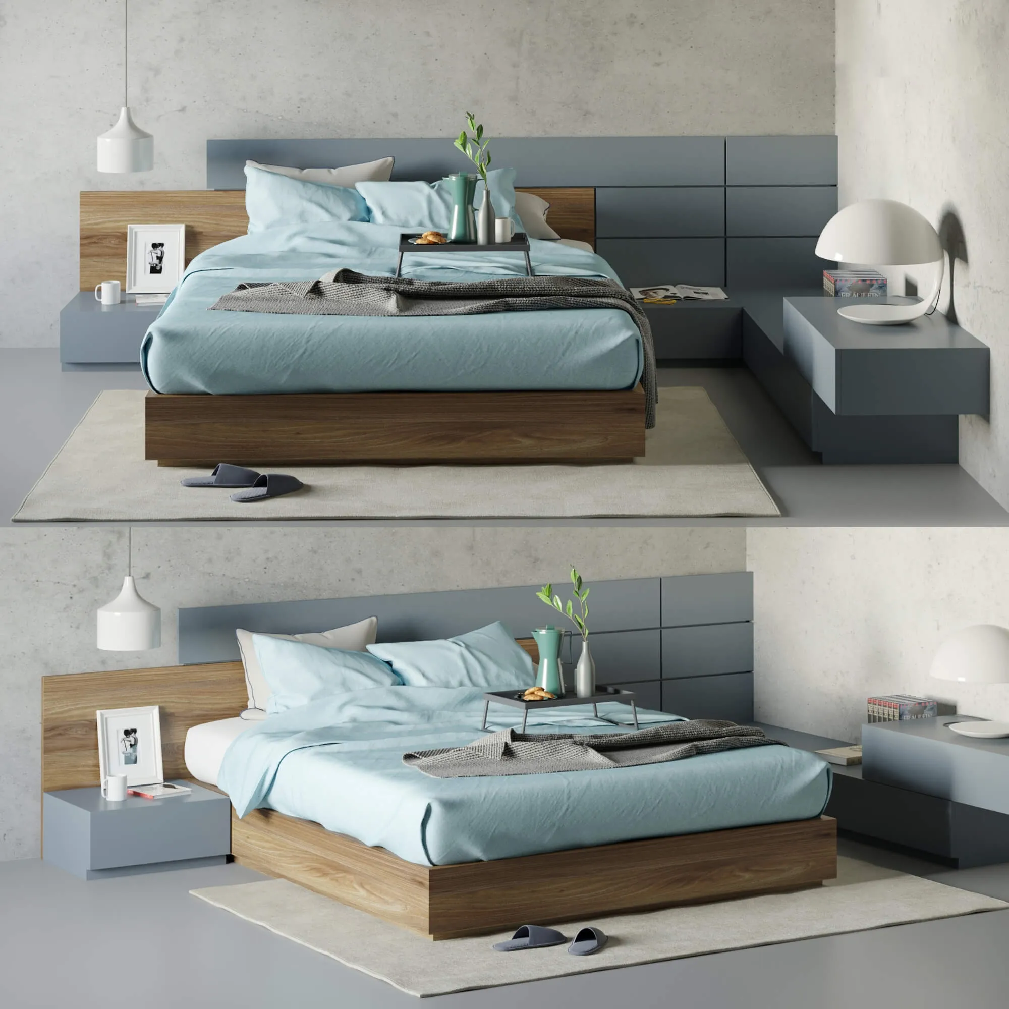 furniture - Alf DaFre Skip bed 3D Model