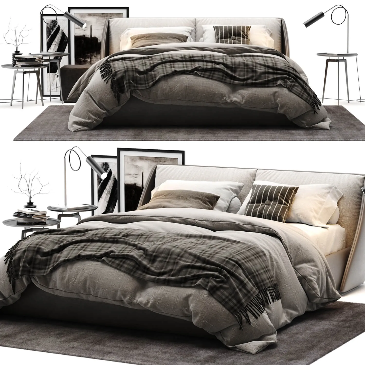 furniture - Alivar Lagoon bed 4 3D Model